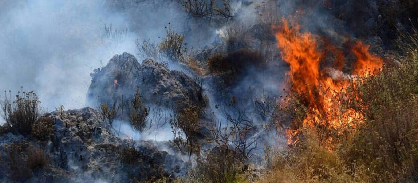Ρέθυμνο: Φωτιά στο Δαμνόνι Πλακιά